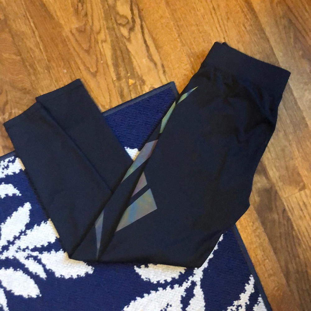 Black/Silver FILA Reflective Leggings